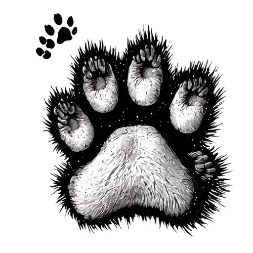 Hoof Print Paw Prints Slowly Fading