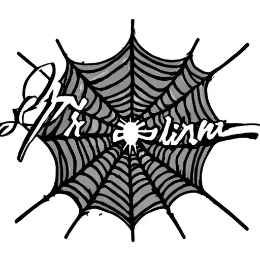 Spider Web With Name Carolina