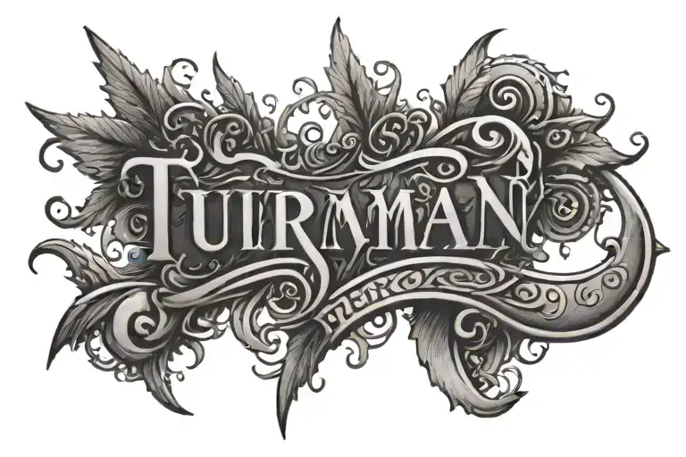 The Word 'Teurman' Across Back