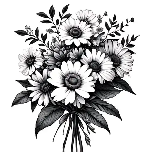 July And October Birth Flower Boquet