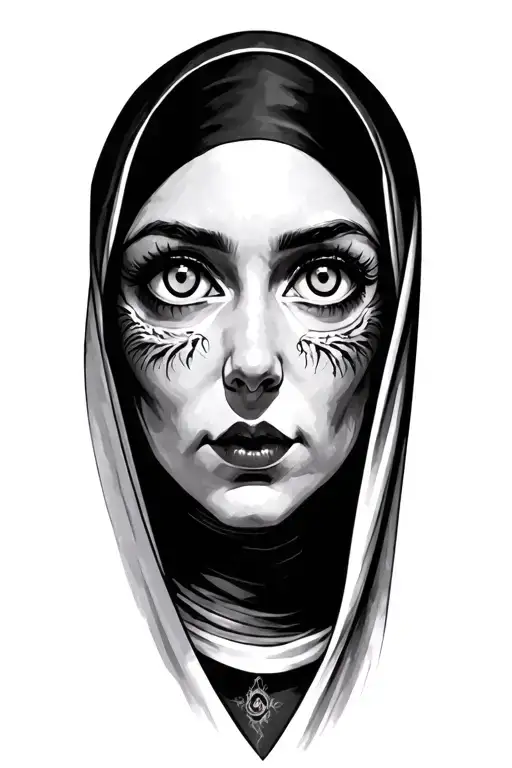 Lady Nun With 3 Eyes