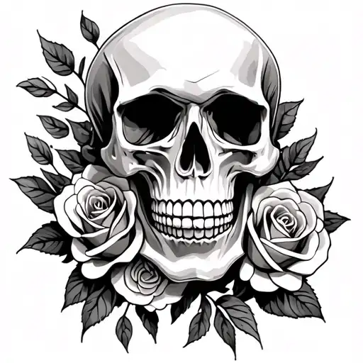 Skull And Roses