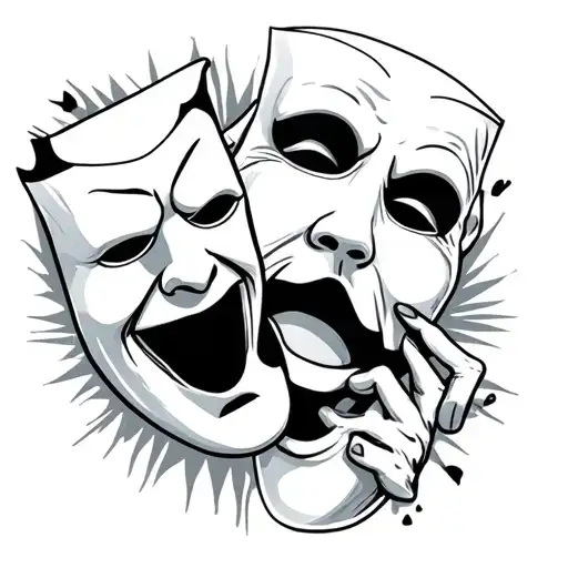 Comedy Masks And