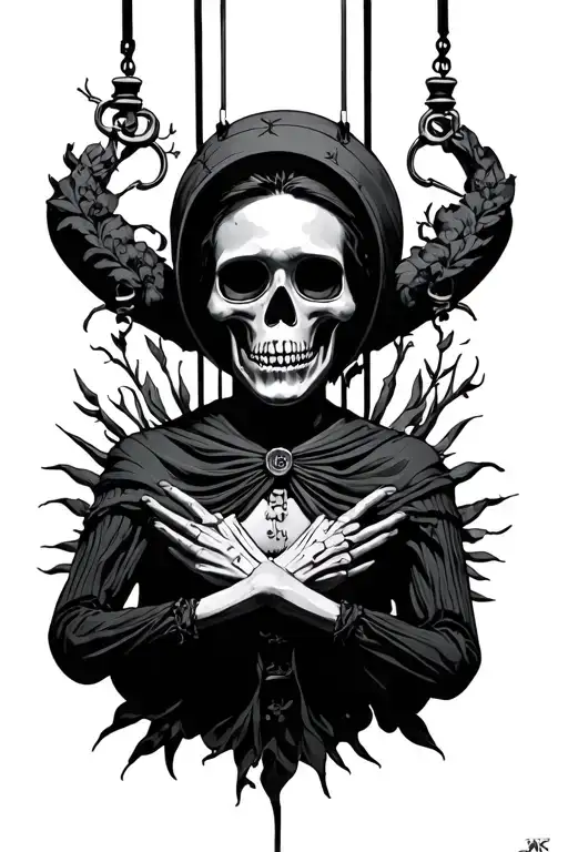 Marionette Puppet Of The Personification Of Substance Abuse
