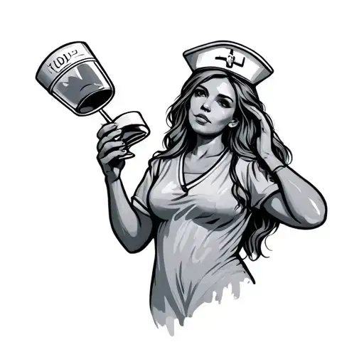 Nurse Saving Drinking