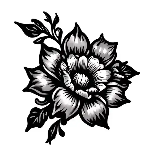 Sampaguita Flower Tribal Design