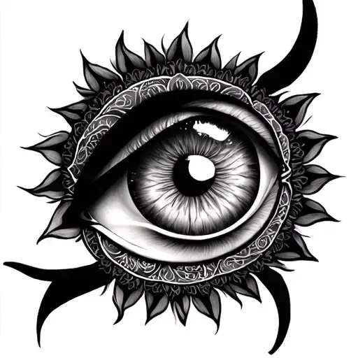 3Rd Eye Mandala Design Incorporating