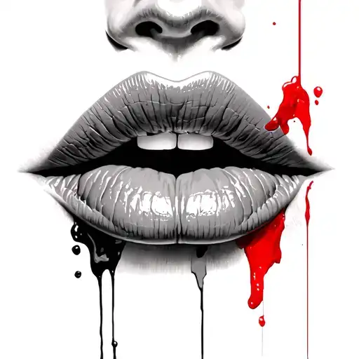 Red Lip Print