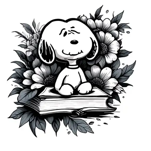 Snoopy Linkin Park Books Fish Flowers