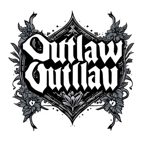 Outlaw Lettering