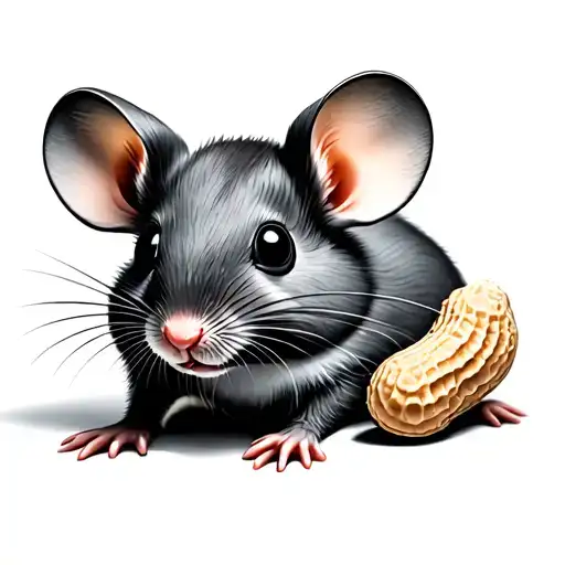 Mouse And A Peanut