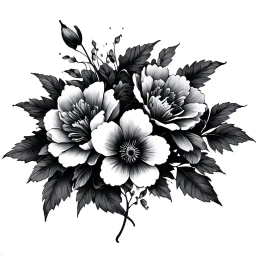 Japanese Flowers Linked With Flowers