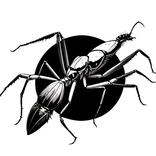 Blackword Puntillismo In Black Mantis