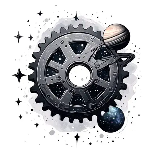 Gears With Stars And Planets Stars And Nebulas