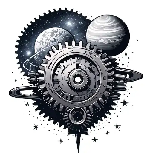 Transmission Gears With Stars And Planets Stars And Nebulas