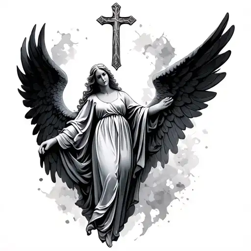 Angel And Cross