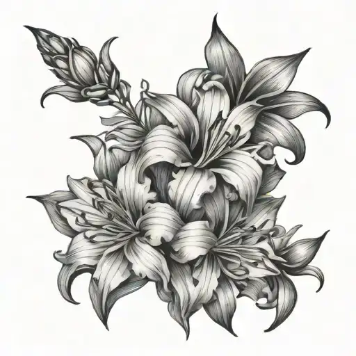 Chrysanthemum And Gladiolus Flower