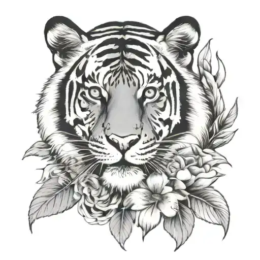 Tiger Ans Flower Blooming