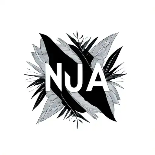 Minimalist Tattoo Of The Letters Nua