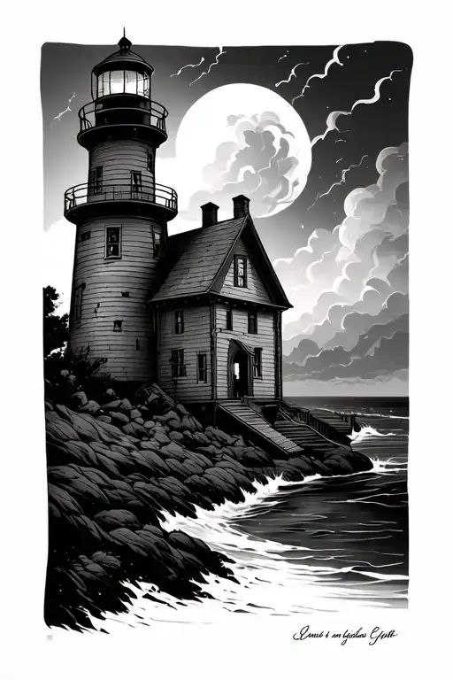 Storm And Light House