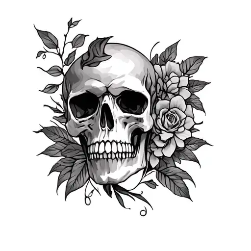 Chest To Half Sleeve Tattoo Design