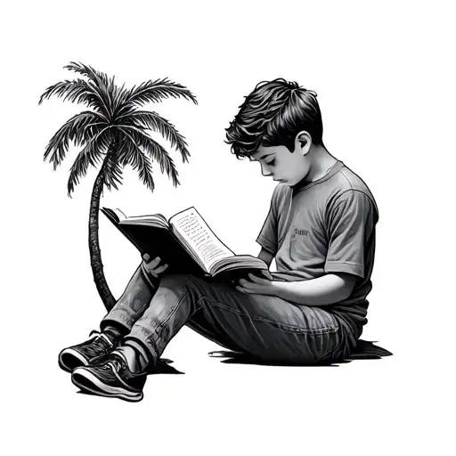 Florida Boy Reading Sitting