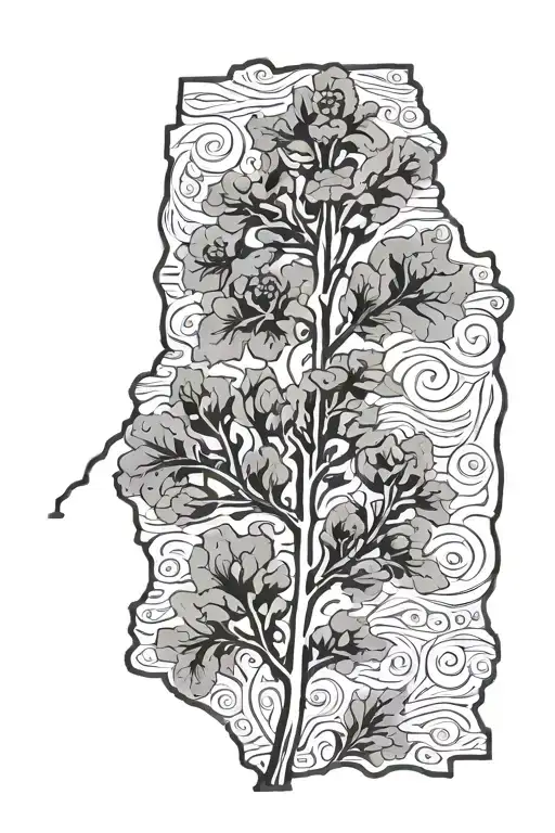 Georgia State Outline Filled 478 Country Southern Food Music