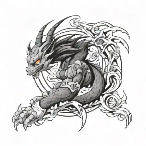 Dragon Ball Z Tattoo Design