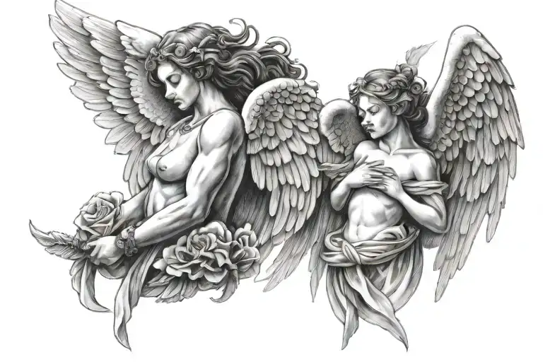 B Wit Cloud N Angel Wings Holding