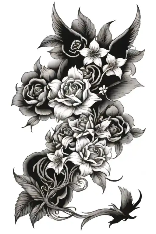 Flowers And Angels
