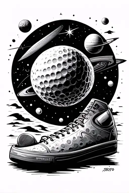 Golf And Space Theme Sleeve