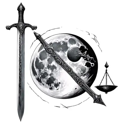 Sword Of Gryffindor As A Scale Balanced With Gemini Moon And Virgo Sun