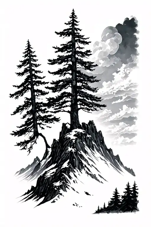 Trees Mountain Leo Sagittarius