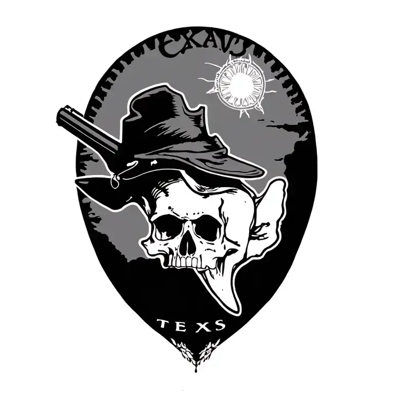 Texas History Tattoo Design Inspired