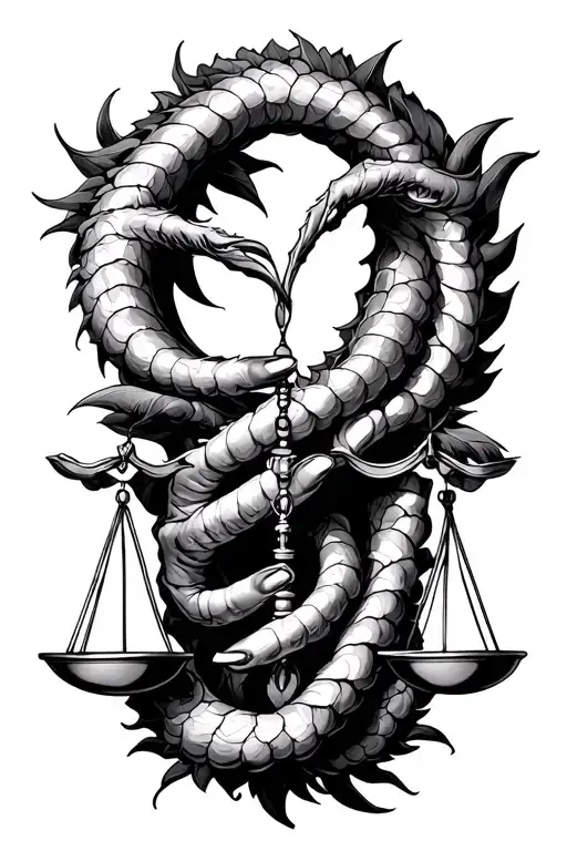 The Vergo Holding The Scales Intertwined