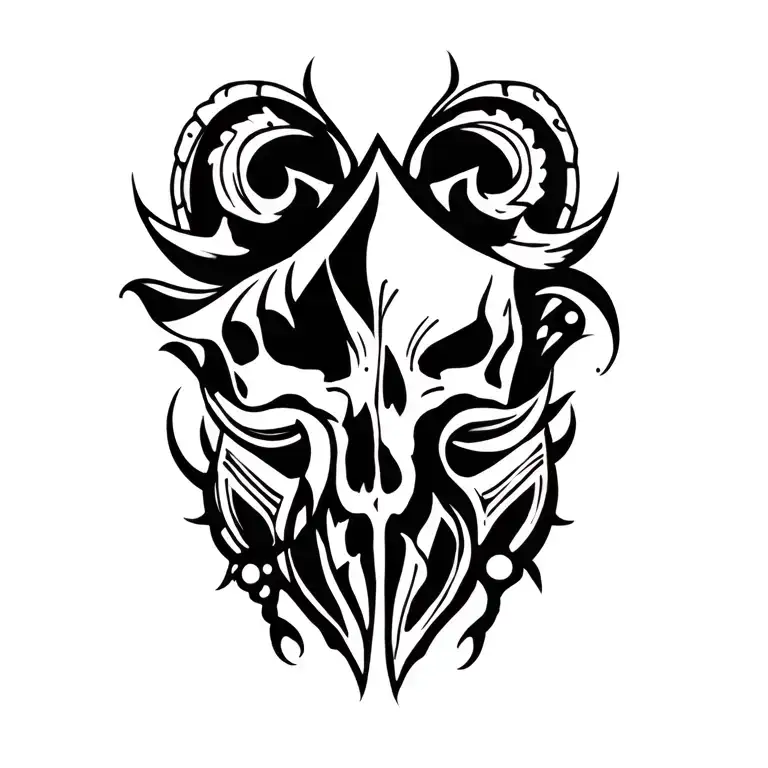 Texas Tribal Tattoo Design Inspired