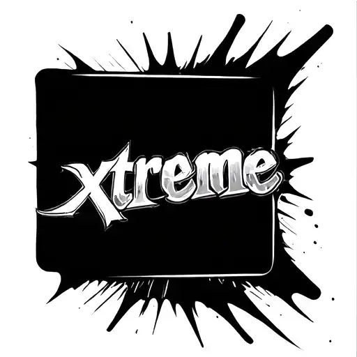 The Word 'Xtreme' Inside Rectangle