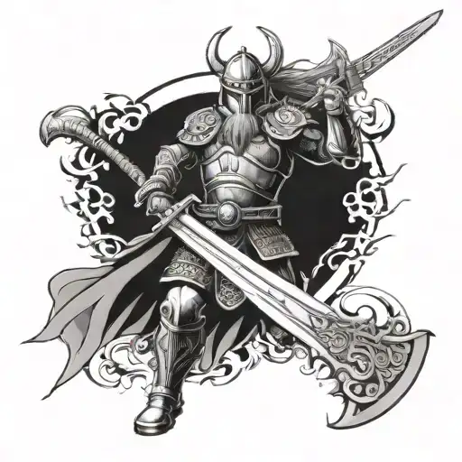 Viking Samurai Knight Sword