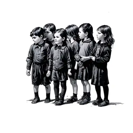 Sorokonoshka With Columns Of Children