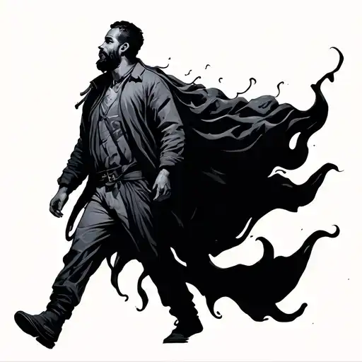 Man Walking Alone
