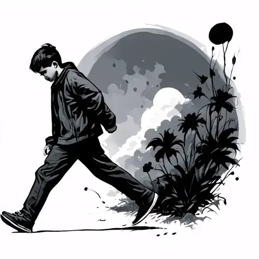 Boy Walking