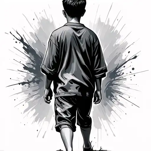 Boy Walking Away