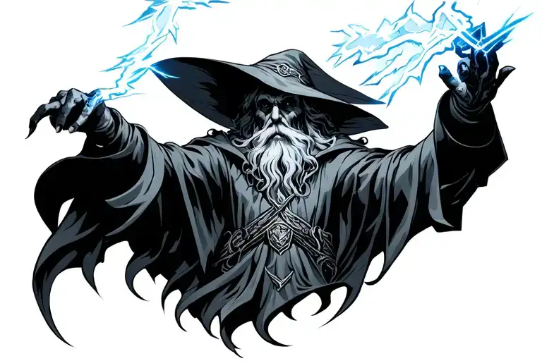Wizard Summoning Lightning