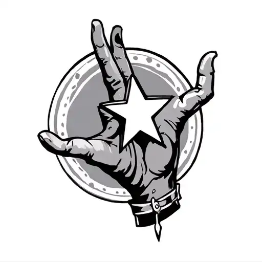 Star And Shaka Hand