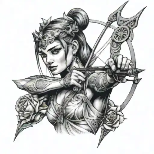 Artemis With Her Bow
