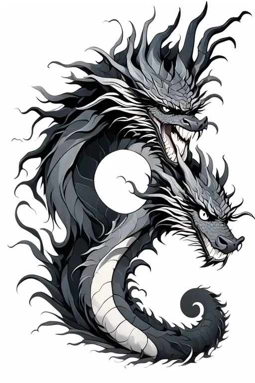 Dragons In Ying Yang