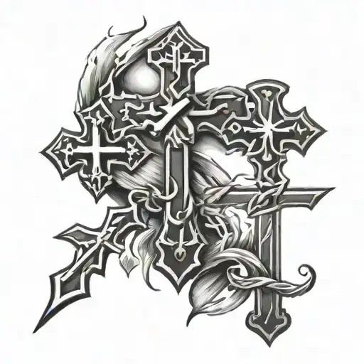 3 Crosses Horizontally