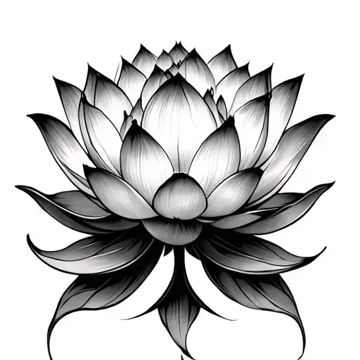 Lotus Flower And Devi