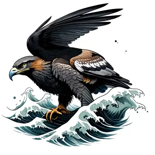 Wave With Falcon Inside