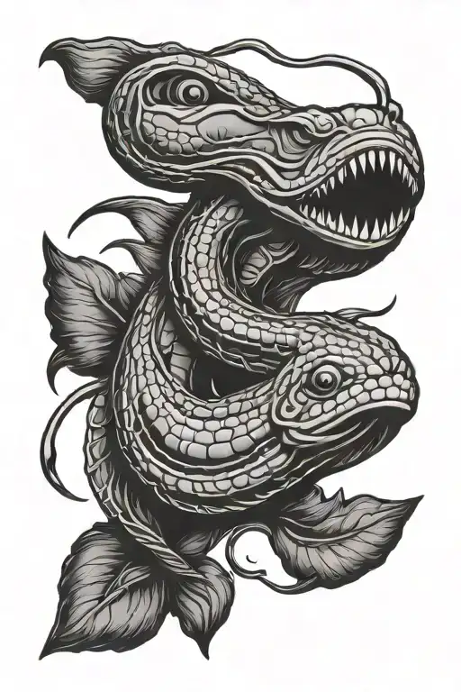 Rammstein Eel Tattoo Logo